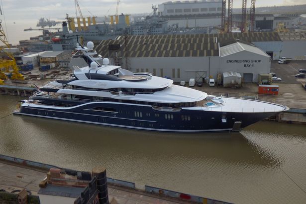 Mystery surrounds arrival of mega-yacht in Mersey