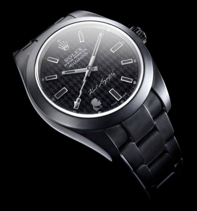 Karl Lagerfeld signs limited edition Rolex