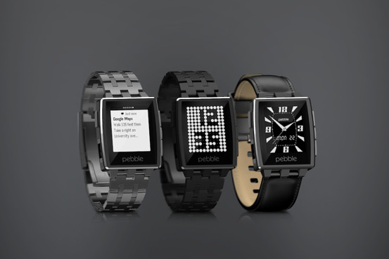 Pebble Unveils Stainless Steel Smart Watch