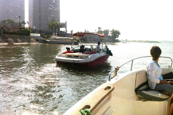 A taxi on the Nile