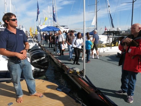 San Francisco Boat Show gave tours of 2.5 million dollar Tauri cruiser yacht