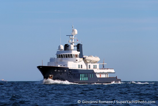 In Pictures: The explorer superyacht Private Lives underway