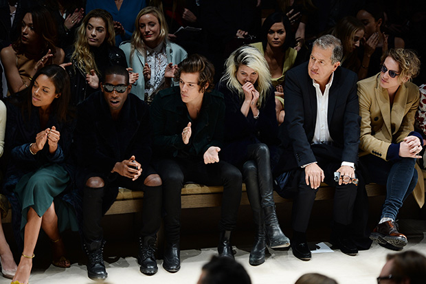 Harry Styles, Bradley Cooper front row at Burberry