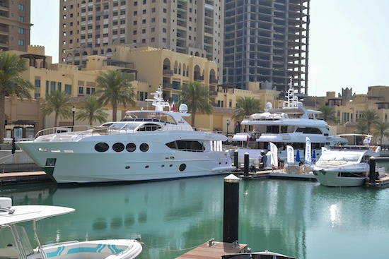 Impressive Gulf Craft fleet docks at The Pearl Qatar