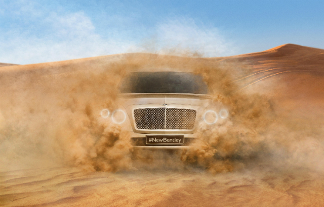 2016 Bentley SUV Teaser Shown