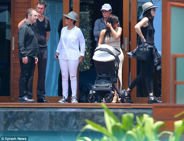 Kim Kardashian arrives at Phuket vacation home with North West