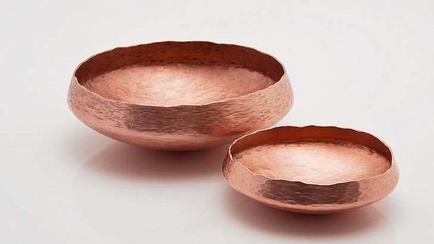 Hand raised copper vessels by Alison Jackson Photo: Alison Bakker