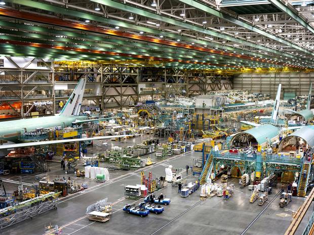 Dreaming big in Boeing's jumbo factory