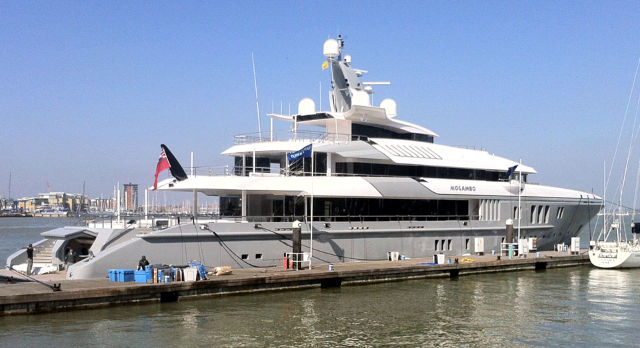 Mind-blowing Super Yacht overnighted in Portsmouth Harbour: Photos