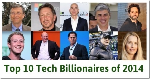 Top 10 Billionaires Who Used Technology To Make Their Fortune