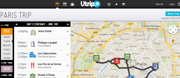 Utrip, an itinerary-building service, nets $750000 in funding