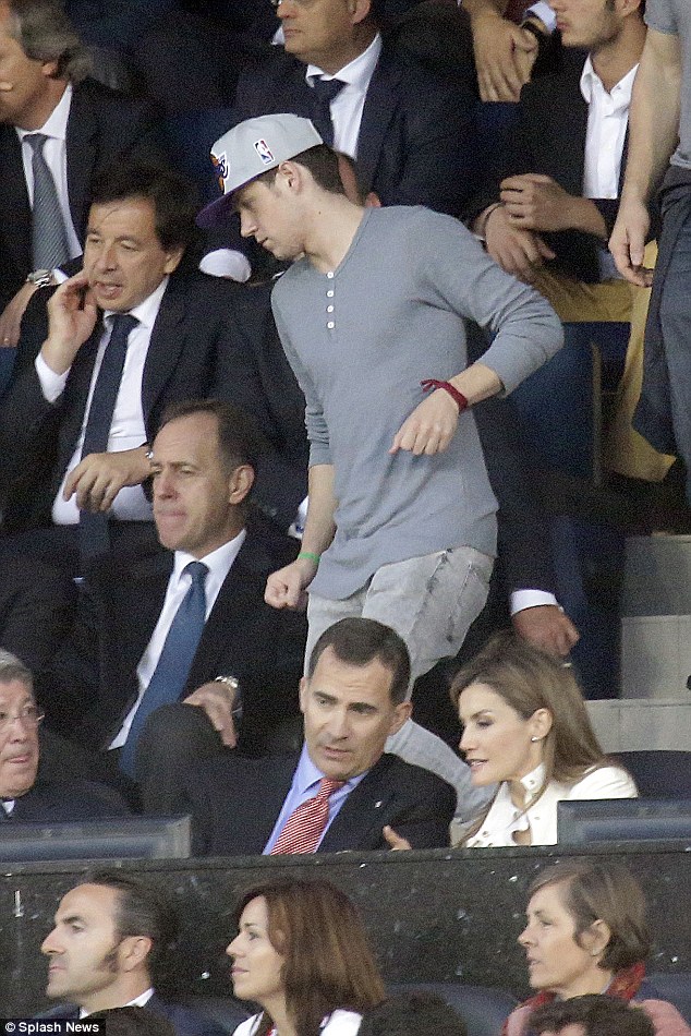 Niall Horan watches Chelsea tie with Atletico Madrid at Champions League match