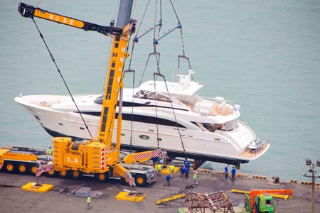 Yachts mass for Kaohsiung Boat Show