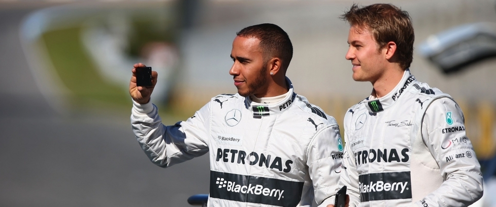 Lewis Hamilton beats team mate Nico Rosberg in the Spanish Grand Prix