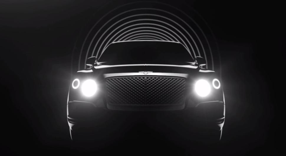 Bentley SUV takes shape in light-inspired promotional video