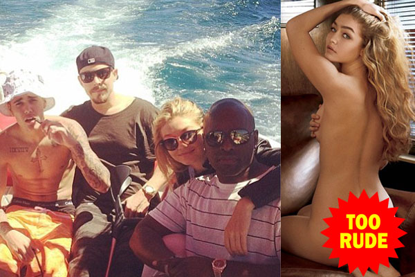 Justin Bieber parties on a yacht with Cody Simpson's model ex