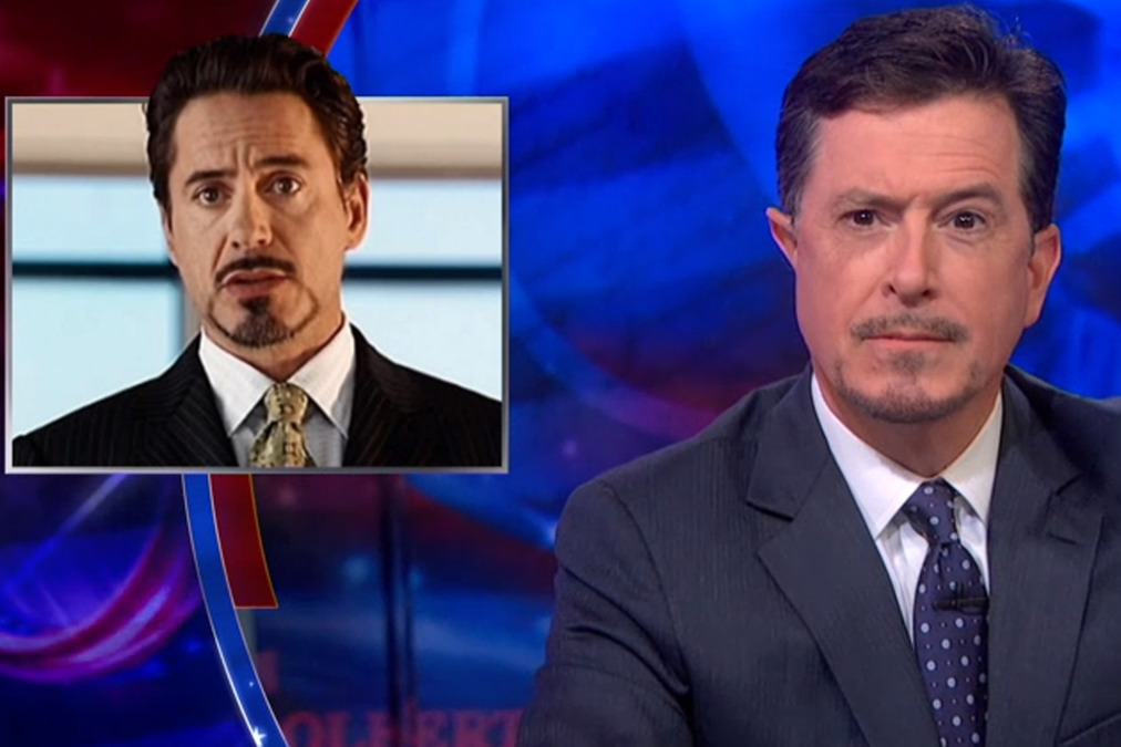 Stephen Colbert Grew a "Tony Stark Goatee" to Show Solidarity with Billionaires