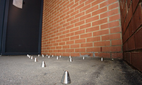 Controversy over metal studs in ground to deter rough sleepers