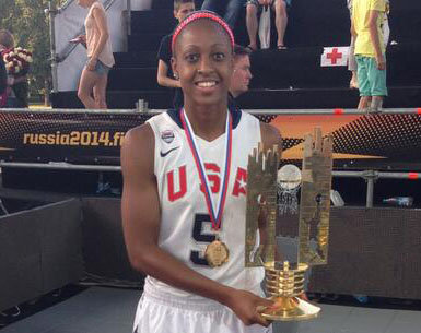 Tiffany Mitchell, USA Basketball bring home gold medals