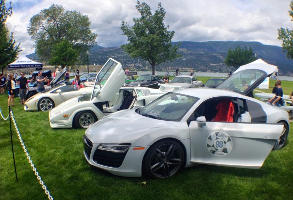 Luxury cars at the 16th annual Boyd's Autobody Father's Day car show.