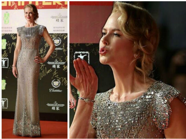 Nicole Kidman In Nude Dolce & Gabbana Gown At Shanghai Film Festival