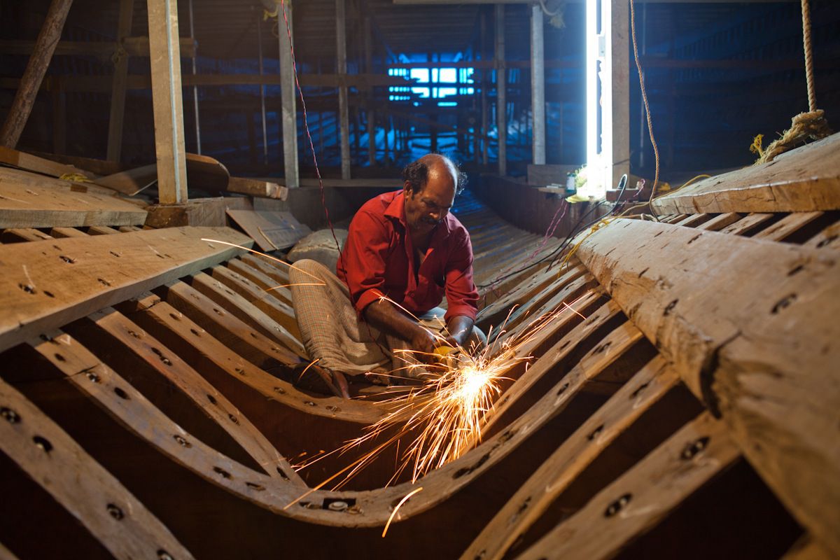 The FIFA World Cup is reviving the fortunes of an ancient shipyard in Kerala