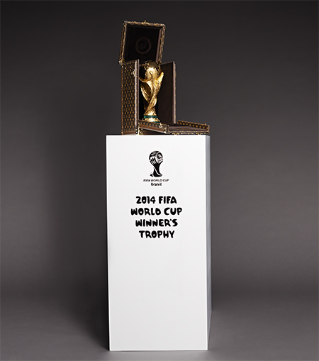 An ace French fashion house designs FIFA World Cup trophy case