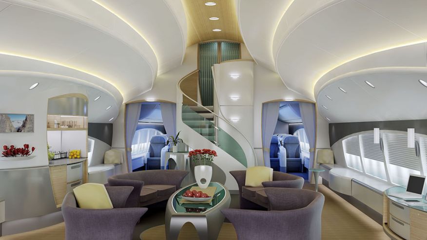 Boeing and Airbus offer tricked out jumbo jets for billionaires