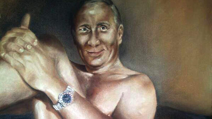 Nude Putin goes viral