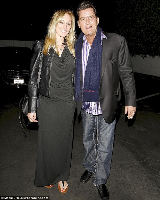 Charlie Sheen takes porn star fiancee Brett Rossi to birthday dinner