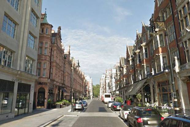 Luxury handbags strewn across Mayfair after moped smash-and-grab