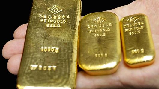 Gold Lower in Wake of Upbeat US Jobs Report and on Profit Taking