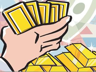 Gold prices fall on global cues; silver up