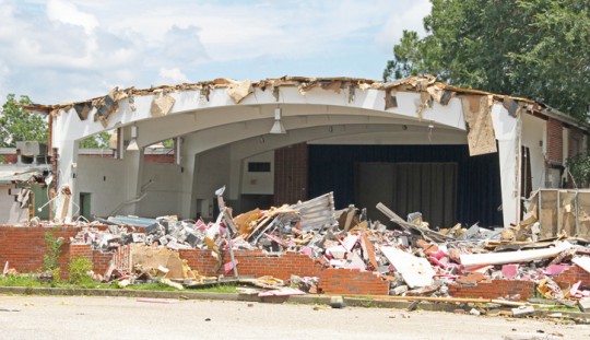 Old Sid Nelson, Ransom Middle Coming Down For Bus Compound