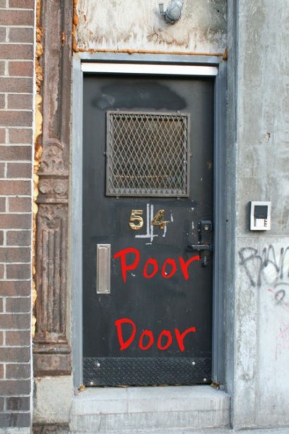 'Poor doors' inevitable in Manhattan real estate