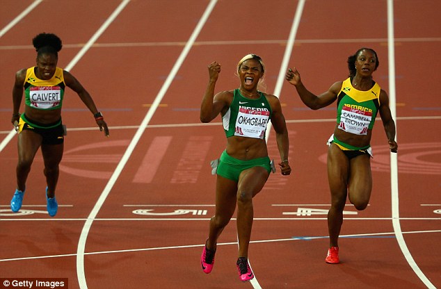 Blessing Okagbare wins Commonwealth Games gold for Nigeria in women's 100m