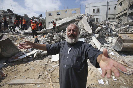 Gaza Strip: Missile Fire Destroyed Largest Hospital in Gaza City