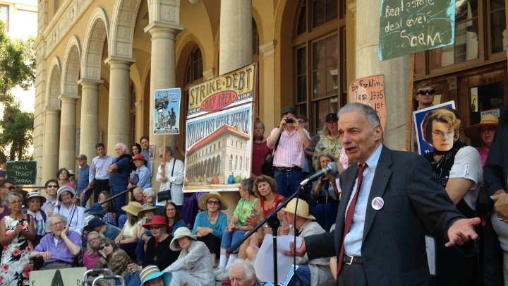 Ralph Nader speaks at rally to save Berkeley post office