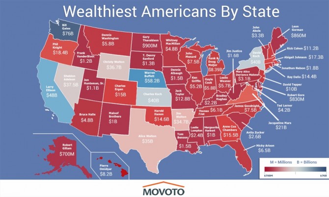 Who's the richest Floridian? Map shows states' billionaires | Video