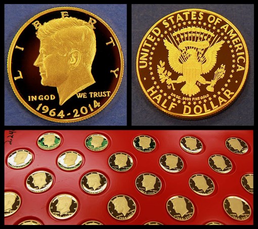 1964-2014 50th Anniversary Kennedy Gold Coin Launches