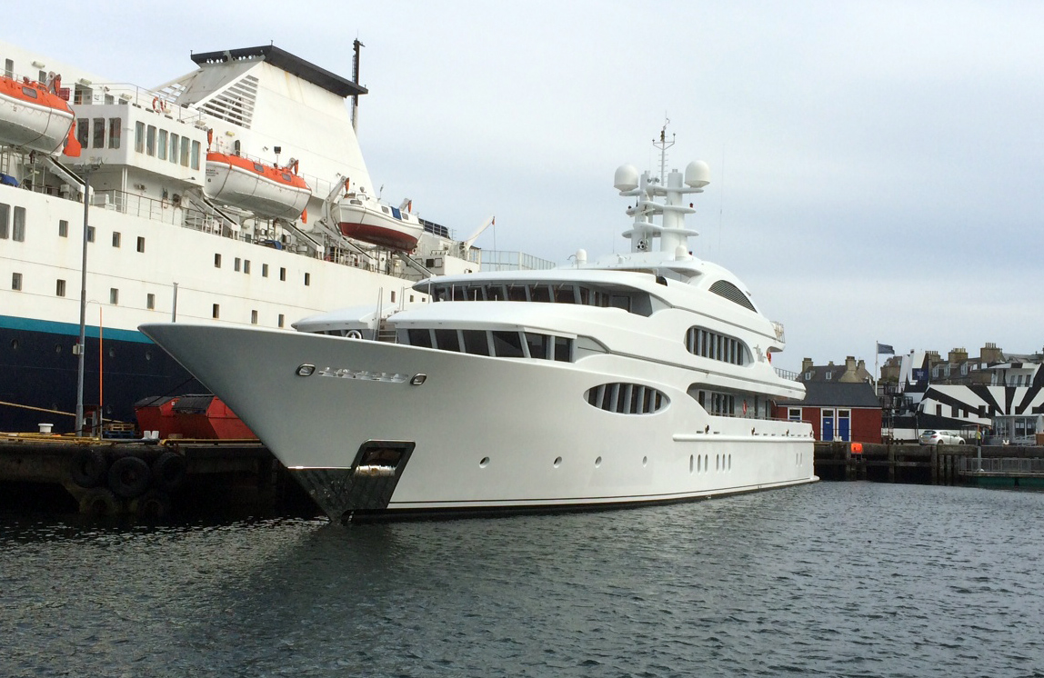 Plush yacht adds touch of luxury to harbour