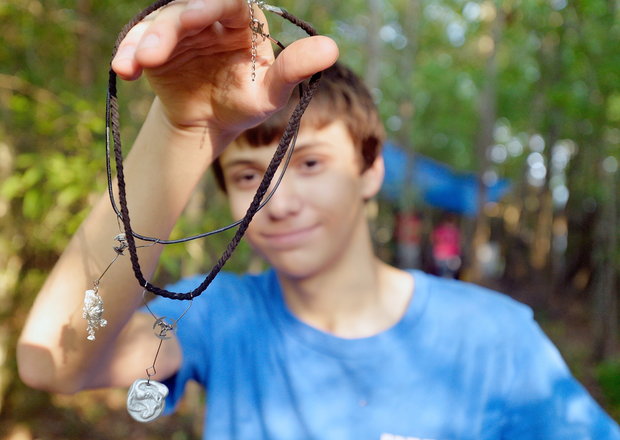 Macon teen makes jewelry from hand-built forge