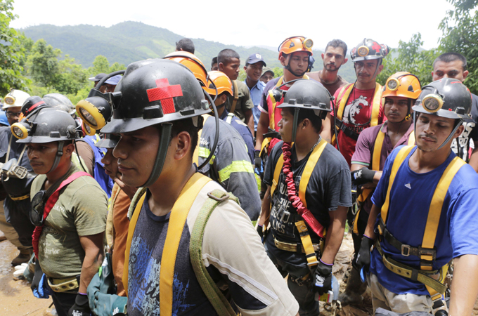 Two miners freed, 24 trapped in Nicaragua gold mine collapse