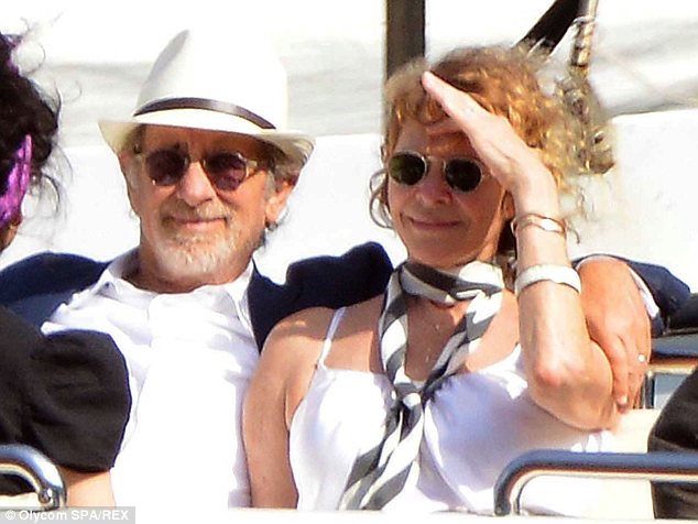 Steven Spielberg and wife Kate Capshaw get cosy on boat trip in Portofino