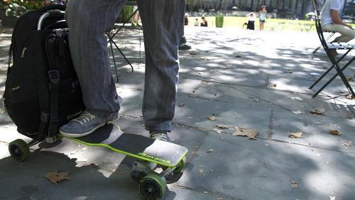 WATCH: This Electric Skateboard Also Folds Up into Its Own Backpack