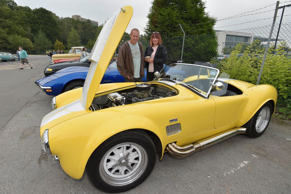 Classic American cars on show at Brooklands Museum