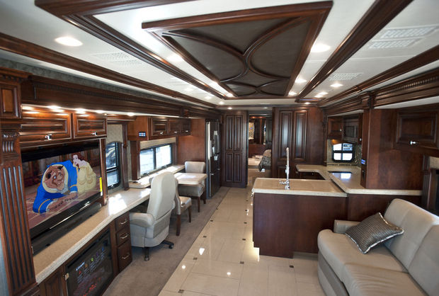 High-End Homes: Inside a $635000 RV, lots of luxury and 8 mpg