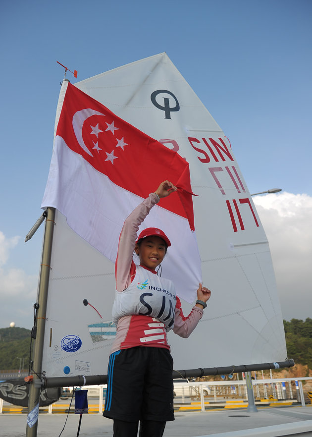 13-year-old Singapore girl wins Asian Games gold as sailors rake in medals