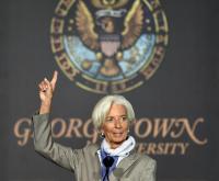 Christine Lagarde sees global economy as brittle, uneven and risky