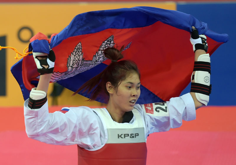 In Taekwondo, Cambodia Wins First Asian Games Gold